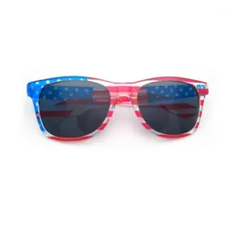 Okulary przeciwsłoneczne Klasyczna flaga amerykańska Mężczyźni / Kobiety 2021 Moda Party Prom Eyewears Mężczyzna / Kobieta Okulary