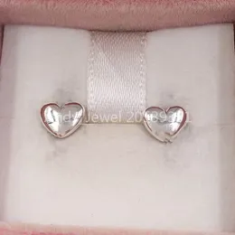 Andy Jewel Tualentic 925 Sterling Silver Studs Silver Hearts Earring Fits European Pandora 스타일 보석