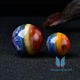 아름 다운 mutilycolored 울부 짖는 소리 sphere reiki 치유 공을 명상 장식