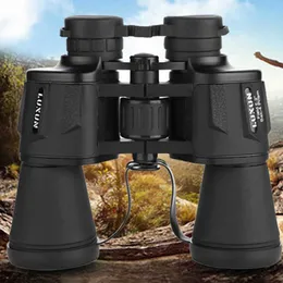Binóculos de telescópio Luxun 20x50 Zoom de alta ampliação Porro Binocular HD Militar Poderoso Tescópio óptico Wide Ang para caça ao ar livre HKD230627