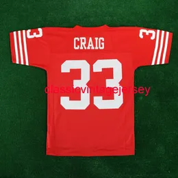 Mężczyźni Kobiety Młodzież Roger Craig 1990 Jersey zszyta zwyczaj dowolny numer Numer Numer Football Jersey