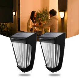 Smart Light Control 10 LED Outdoor Solar Lamps Garden Dekorationslampor Vattentät Solar Powered Street LamT Wall Lights