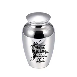 Aluminum Alloy Cremation Urns Pendant Paws Ashes Keepsake Pets Memorial Mini Urn Funeral Urn Lock Belt Gift Velvet Bag