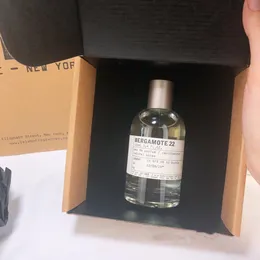 Fragranze di profumo neutro di alta qualità BERGAMOTE 22 100ML edp Fragranza aromatica legnosa duratura Deodorante Consegna veloce