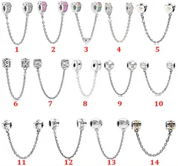 Designer Smycken 925 Silver Armband Charm Bead Fit Pandora Love Heart Rainbow Round Heart Easy-Match Slide Armband Beads European Style Charms Beaded Murano