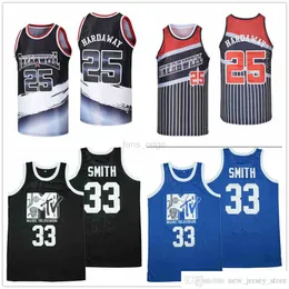 NCAA Szyte Koszulki Koszykówka 25 Penny Hardaway Altrenate 33 Rock N Jock Will Smith Jersey Mens Blue Fans Koszula Dobra jakość na Sprzedaż