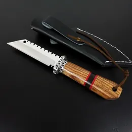 Conquistador Faca de lâmina fixa reta 8Cr13Mov Blade Rosewood Handal