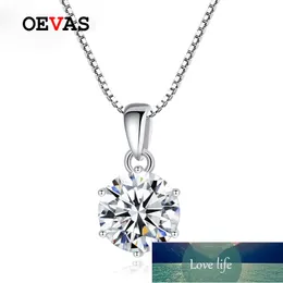 OEVAS 1 Real Moissanite Naszyjnik dla kobiet Najwyższej Jakości 100% 925 Sterling Silver Wedding Party Bridal Fine Jewelry Cena fabryczna Ekspert Projekt