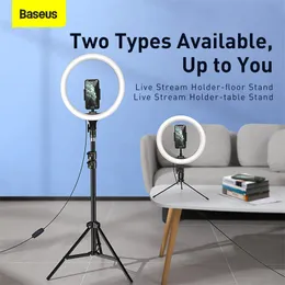 Dimmable LED Selfie Ring Light & Tripod USB Selfie Light Ring Lamp Big Photography Ringlight & Stand for Cell Phone Stand