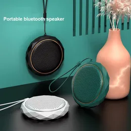 Taşınabilir Hoparlörler 2021 Ultra-ince Yuvarlak Gem Bluetooth Hoparlör Yaratıcı Mini Kablosuz Masaüstü Ses Retro Elmas Hoparlör