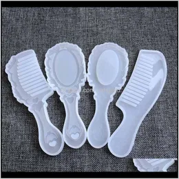 Tools Arts, Crafts Gifts Home & Gardensile Casting Mold Sile Epoxy Resin Molds For Diy Mirror Hair Comb Craft Making 41 G2 Drop Delivery 2021