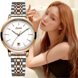 SUNKTA Watch Women Luxury Fashion Casual 30m Waterproof Quartz Watches Steel Strap Sport Ladies Elegant Wrist Watches Girl Gift 210517