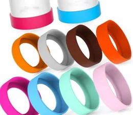 Copri manica in silicone Cuscinetti per tazze di bottiglie d'acqua protezione inferiore Tazze multicolori da 7-8 cm