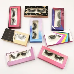 30/50/100/200 Pairs natural long Eyelashes Wholesale 26 Styles thick Eyelash Crisscross 3D Mink Lashes Handmade Eye Lash with lashbox factory price