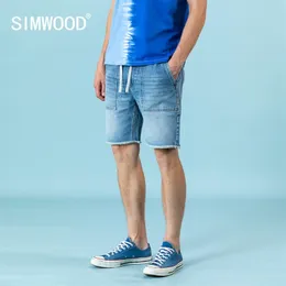 Летние джинсовые шорты мужские мода сырье поют мыть шкур короткий высококачественный бренд одежда SJ130565 210716