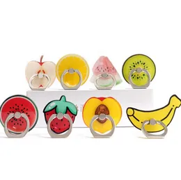 Ring Phone Holder Cute fruits Doughnuts Acrylic Cellphone Stands for iPhone Samsung Tablet 360 Degree Finger Holders