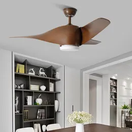 Ceiling Fans 52 Inch Retro Fan With Lights Remote Control Frequence Bedroom Decor Light Ventilator Lamp Vintage Led 110v 220v