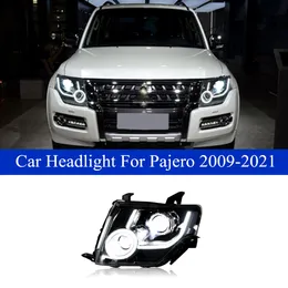 Pajero V93 V95 V97 DRL DRLターン信号High / Low Beam Headlight 2009-2021用車LEDヘッドライトヘッドランプアセンブリ