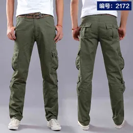 Cargo Pants Men Combat SWAT Army Military Pants 100%Cotton Many Pockets  Stretch Flexible Man Casual Trousers Plus Size 28 38 40 201126 From 14,34 €