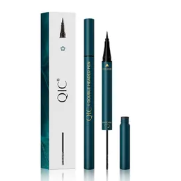 Partihandel Dubbelhuvud Eyeliner Eyelash Pencil 2-i-1 Mascara Vattentät Eye Liner Pen Svart Långvarig Ögonfransar Snabb Torr Makeup