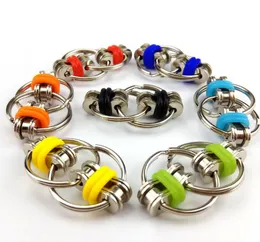 2021 Roller Bicycle Chain Fidget Toy Hand Spinner Fidget Key Cube Flippy Bike Chain Stress Reducer for Autism Stress and Anxiety Relief