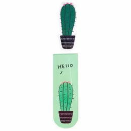 Bookmark Cute School Office Cactus Shape Practical Students Book Marker Gift Magnetic Page Note Cartoon Portable Stationery Mini