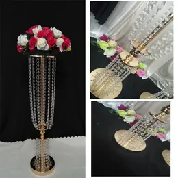 2021 luxury tall acrylic crystal wedding road lead props wedding table centerpieces event party decor wedding aisle walkway flower vase