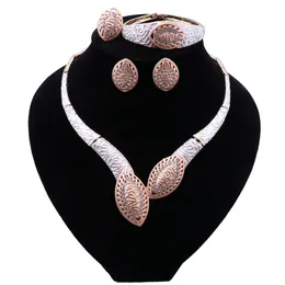 New Indian Jewelry Set Multicolor Bridal Wedding Crystal Dubai Jewellry Sets for Women Necklace Earrings Bracelet Ring