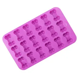 3D Sugar Fondant Cake Dog Bone Form Cutter Cookie Chocolate Silicone Molds Decorating Tools Kitchen Pastry Baking Molds