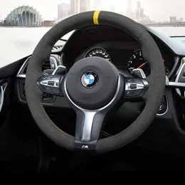 For BMW X1 /1Series 120i /118I/ x2 /4series /425i /430I DIY custom suede leather hand-sewn special car interior steering wheel cover