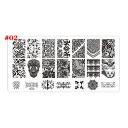 Stainless stampingTemplates on nails for nail art creative painting design mold set manicure kits NAP005