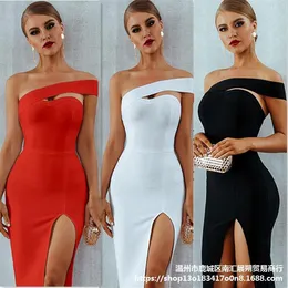 Summer Bodycon Dress Women Party Mini New Arrivals Red Off The Ramię Celebrity Evening Club 210422