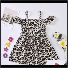 Vestidos vestuário bebê, maternitytoddler bebê crianças leopardo cintura fora do ombro princesa vestido roupas vetement fille ropa niña meisjes