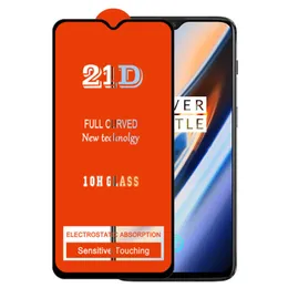 21D Full Lim Screen Protector Tempered Glass Explosion Säker Böjd täckningsskydd Filmskydd Sköld för LG Stylo 7 6 K92 K62 PLUS K52 K42 K22 K71 K61 K51S K41S Q52 Q61