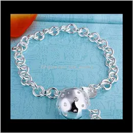 Link Chain Bracelets JewelrySelling 925 Sier Charm Bracelet Lob 8 Inch Long Fashion Jewelry Dff0780 Drop Delivery 2021 Brvna
