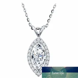 Huitan Mode Connected Style Marquise Shape Women Pendent Halsband Mångsidiga Brilliant Cubic Zirconia Kvinna Mode Smycken