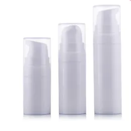 5ml 10ml 15ml White Airless Lotion Pump Bottle Empty disposable Sample and Test Container Cosmetic Packaging bottles tube