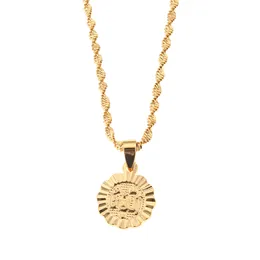 Gold Plated Mohammed Allah Pendant Necklaces Islam Jewelry Arab Muslim Middle Eastern EID Ramadan Necklace