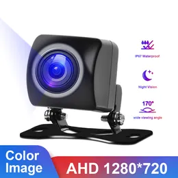 Araba Evrensel Dikiz Kamera AHD HD Ters Park Video Monitör Su Geçirmez 170 Derece Açı Yedekleme Gece Görüş
