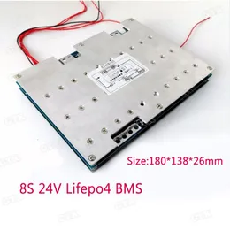 8S 200A 250A 300A 24V BMS LIFEPO4 Batteriskyddskort för 12V Polymer LifePo4 Batteri Pack PCB Balance