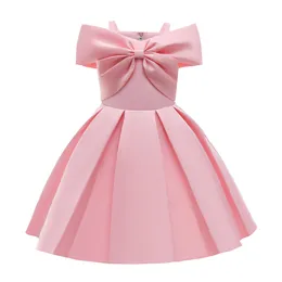 Kinder Mädchen Prinzessin Weihnachten Kleid Schleife Elegante Hochzeit Geburtstag Party Formal 2021 Baby Kleider