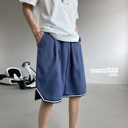 Privathinker 남성용 캐주얼 오버 사이즈 반바지 패션 남자 한국의 Streetwear 무릎 길이 스웨트 팬츠 남자 210714