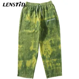 Lenstid Hip Streetwear Mężczyźni Harajuku Baggy Spodnie Sztrukloy Retro Jogger Sweet Rocznika Spodnie Tor Luźne Spodnie Haremowe 210715