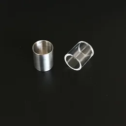 Titaninsats eller kvartsskål Rökningstillbehör för Focus v Carta med platta Top Thermal Nail Tjock Domeless Banger Glass Bong