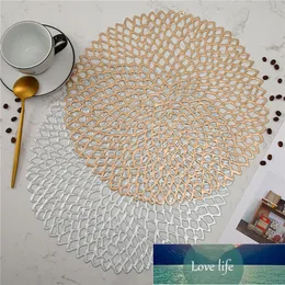 PCV Hollow Isollow Pad Coaster Pad Tabela Mats Do Dalania Luksusowe Wodoodporne Zmywalne Odporne na ogrzewanie Platemat Home Decor