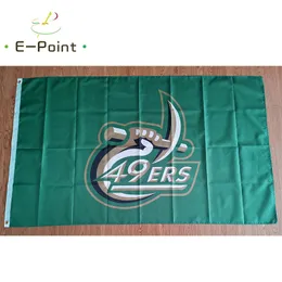 NCAA Charlotte 49ers Flagge USA Sports 3*5ft (90cm*150cm) Polyester Banner Dekoration fliegender Hausgarten Festliche Geschenke