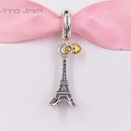 DIY charms beads for october birthstone jewelry making Eiffel Tower pandora 925 silver bracelet women bangle chain bead set necklace pendant birthday gifts 791302
