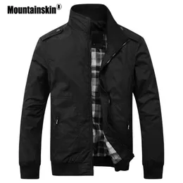 Cascas casuais de pele de montanha 4xl moda macho macho primavera de outono casacos finos apto militar casaco de marca homens outwears sa432 x0621