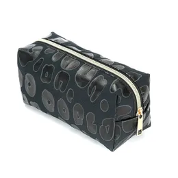 化粧品袋携帯用ヒョウ印刷メイクアップバッグ収納ケースハンドバッグ