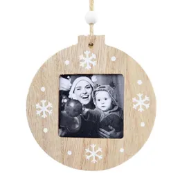 Sublimation Wood Frame Decorations Blanks Pendant DIY Photo Pendant Wooden Photo Frame Christmas Gifts Xmas Tree Ornament